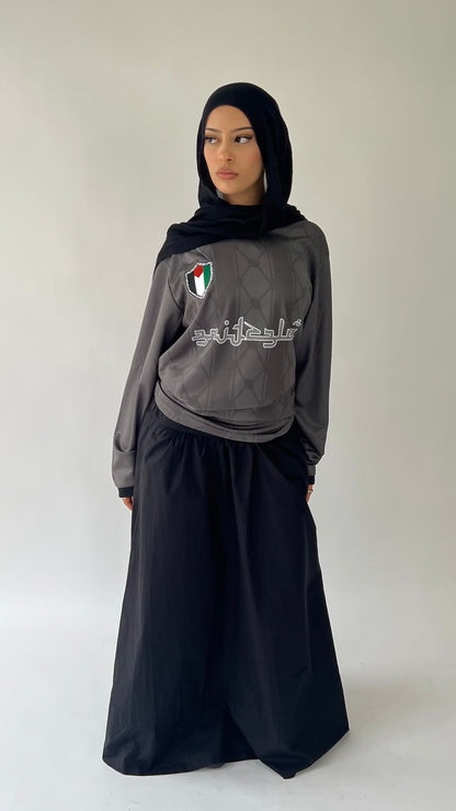 long sleeve gray palestine jersey