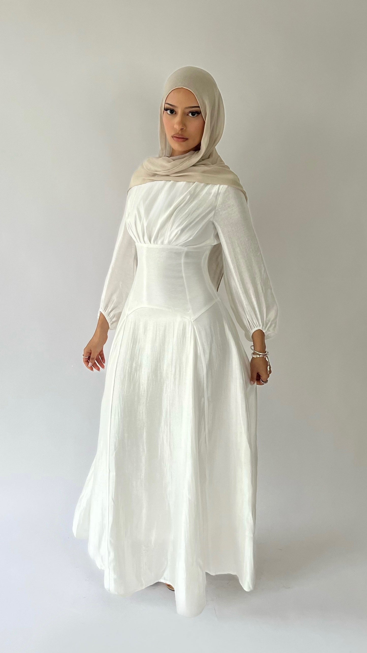 amira lace up dress opal