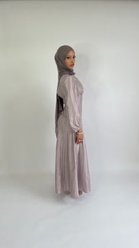 amira lace up dress lilac