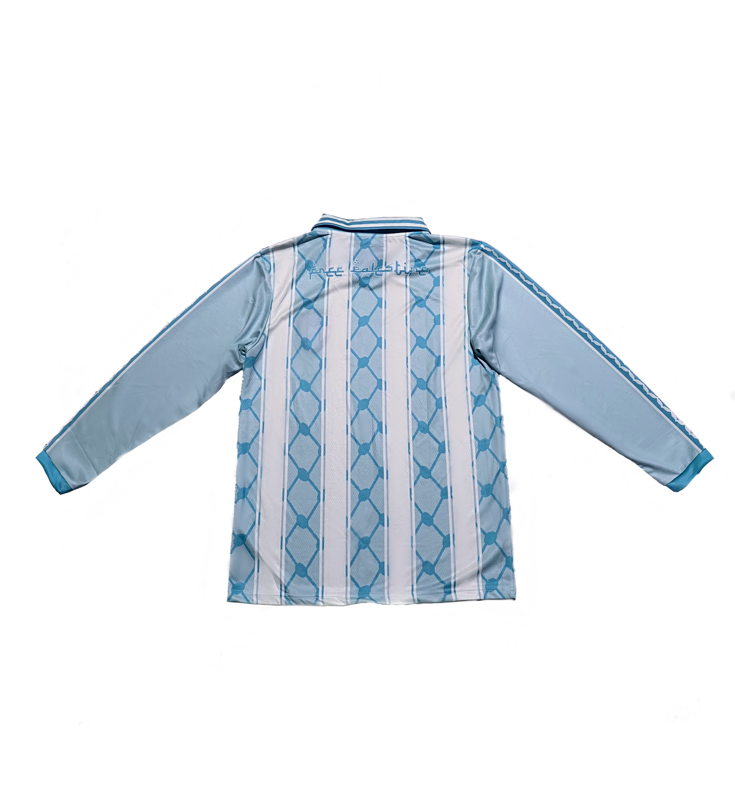 long sleeve blue palestine jersey